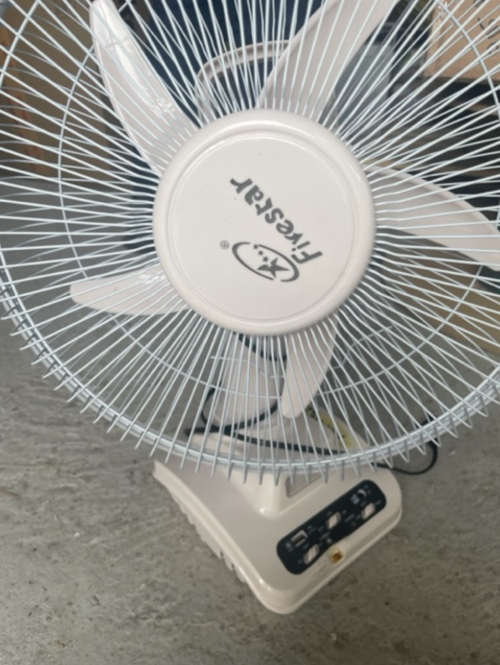12` Rechargeable Desk Fan With AC/DC Dual Function - please read description