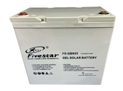 Solar Gel 12V Battery 55AH Deep Cycle