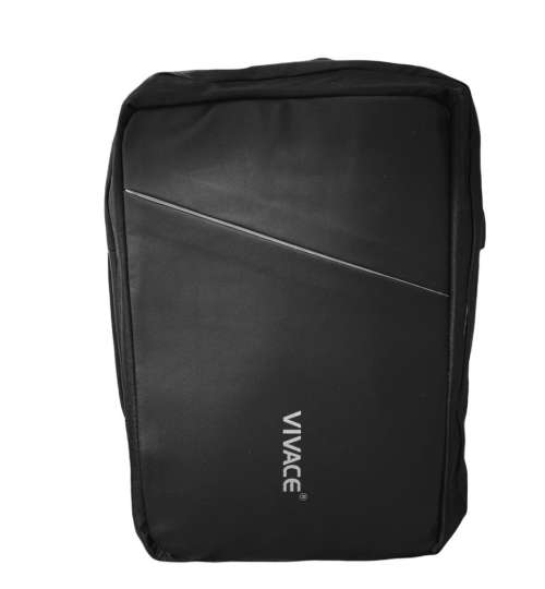 Vivace Briefcase Laptop Backpack - Black