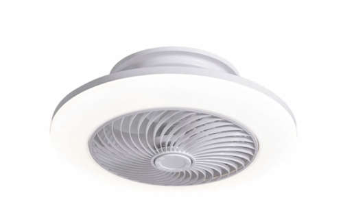 Modern Space Saving Led Ceiling Fan with Remote - 082 White