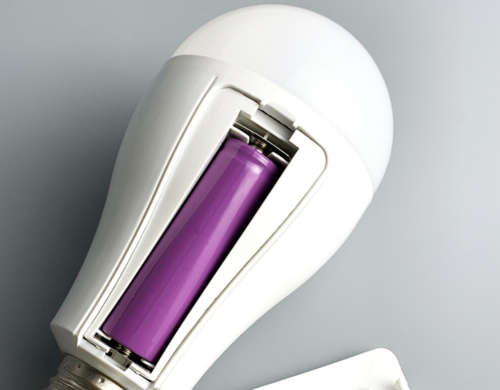 4 Pack - 15w Dual Battery Backup Light Bulb 1015 - E27