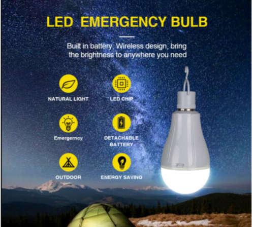 4 Pack - 15w Dual Battery Backup Light Bulb 1015 - E27