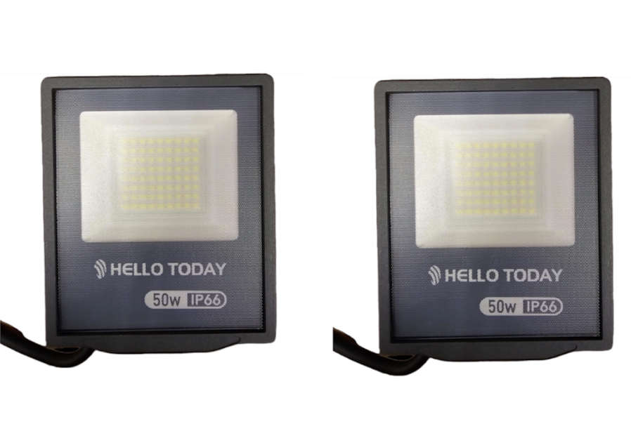 50W LED IP66 Waterproof Floodlight - 2Pack