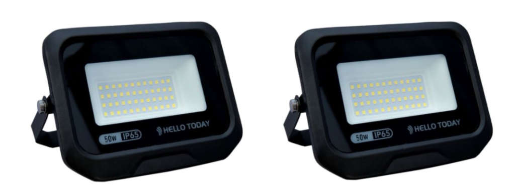 2 Pack - 50W & 30W LED Flood Light Outdoor IP65 Waterproof