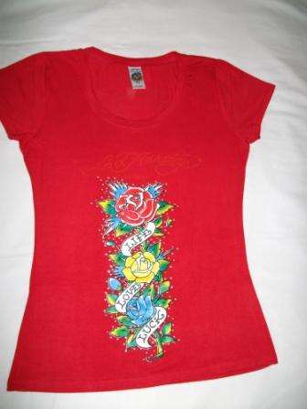 Fab Red Ed Hardy T Shirt