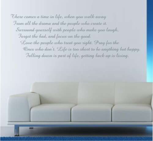 Vinyl Decal - Comes a time in life 5 - Inspirational Quote - Wall Art