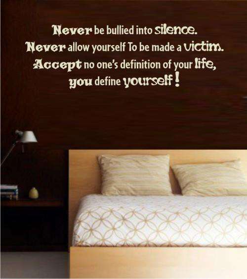 Vinyl Decal - Define Yourself - Inspirational Quote - Wall Art