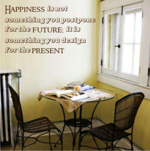 Vinyl Decal - Happiness - Quote - Wall Art