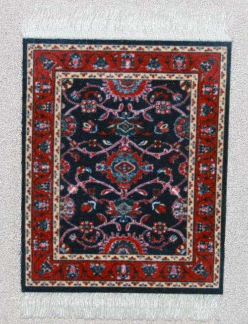 Red and Blue Mini - Persian Rug Replica