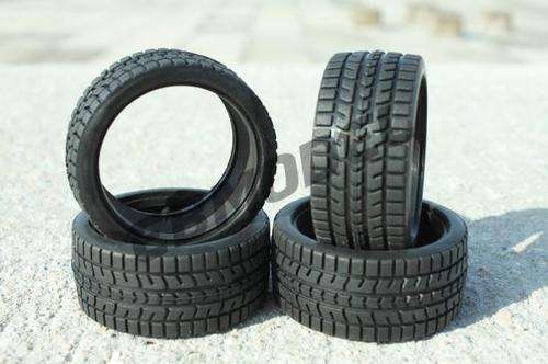 * 1/10 RC Car * Set of 4 Rubber Tires (with 4pc Tire Inners) * Free Shipping! *