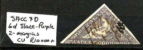 COGH 6D TRIANGLE 1855 - SLATE PURPLE - RARE SHADE WITH HIGH CV R10 000++
