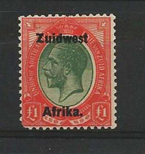 SOUTH WEST AFRICA KINGSHEAD 1 POUND UNMOUNTED MINT CV R4000+