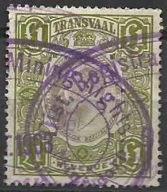 OFS KE VII 1 POUND REVENUE STAMP FINE USED