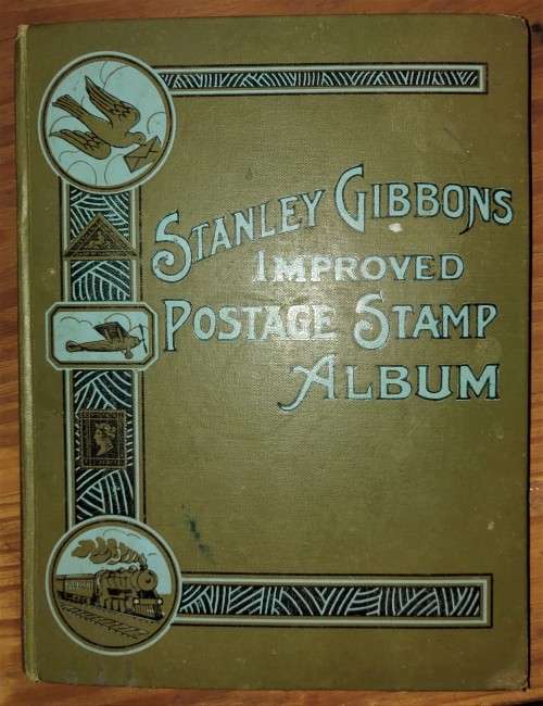 BULKLOT - WORLD STAMPS, OLD STAMP ALBUM + 18 PAGES OF STAMPS SEE SCANS