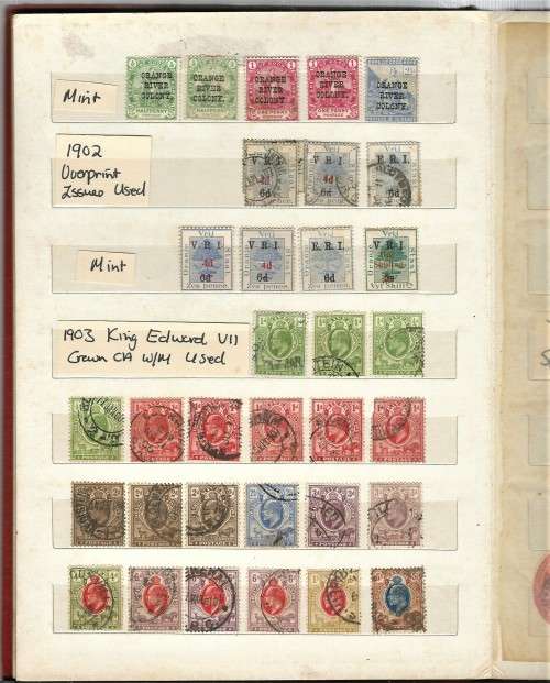 STOCKBOOK WITH OFS / COGH COLLECTION MINT AND USED WITH HIGH VALUES, TRIANGLES ETC - READ BELOW