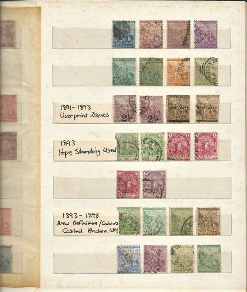 STOCKBOOK WITH OFS / COGH COLLECTION MINT AND USED WITH HIGH VALUES, TRIANGLES ETC - READ BELOW