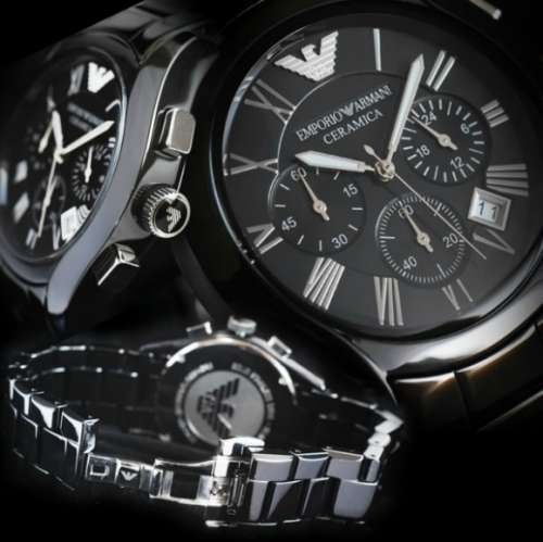 EMPORIO ARMANI MEN'S WATCH CERAMICA AR1400