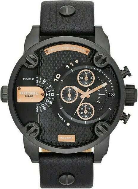 Diesel Baby Daddy Black Chronograph Watch DZ7291