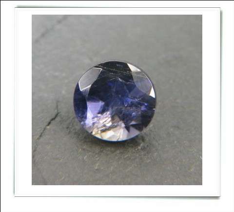 GEMZONE - Natural Iolite Round Facet - 0.93cts