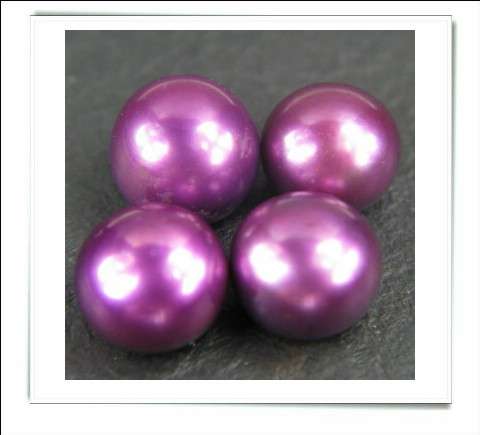 CLEARANCE SALE - Natural Fresh Water Pearls - Purple - 3.60cts avg. each - 46 pcs on offer!