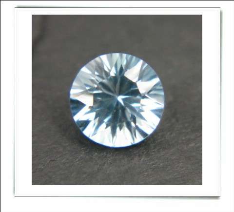 CLEARANCE SALE - Natural Aqua Blue Topaz Concave Round Facets - 1.58cts each - 2 pcs on offer!