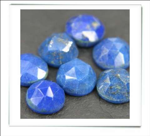 GEMZONE - Natural Lapis Lazuli Round Facets - 2.02cts avg. each - 25 on offer