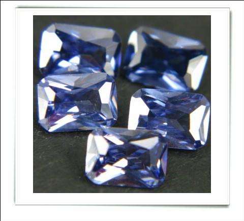 GEMZONE - Created Tanzanite Octagon Facets - 1.43cts avg. each - 38 pcs on offer!