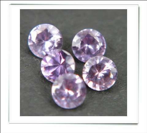 GEMZONE - Created Alexandrite Round Facets - 0.32cts avg!