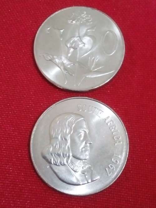 1967 PROOF 50 CENT COINS