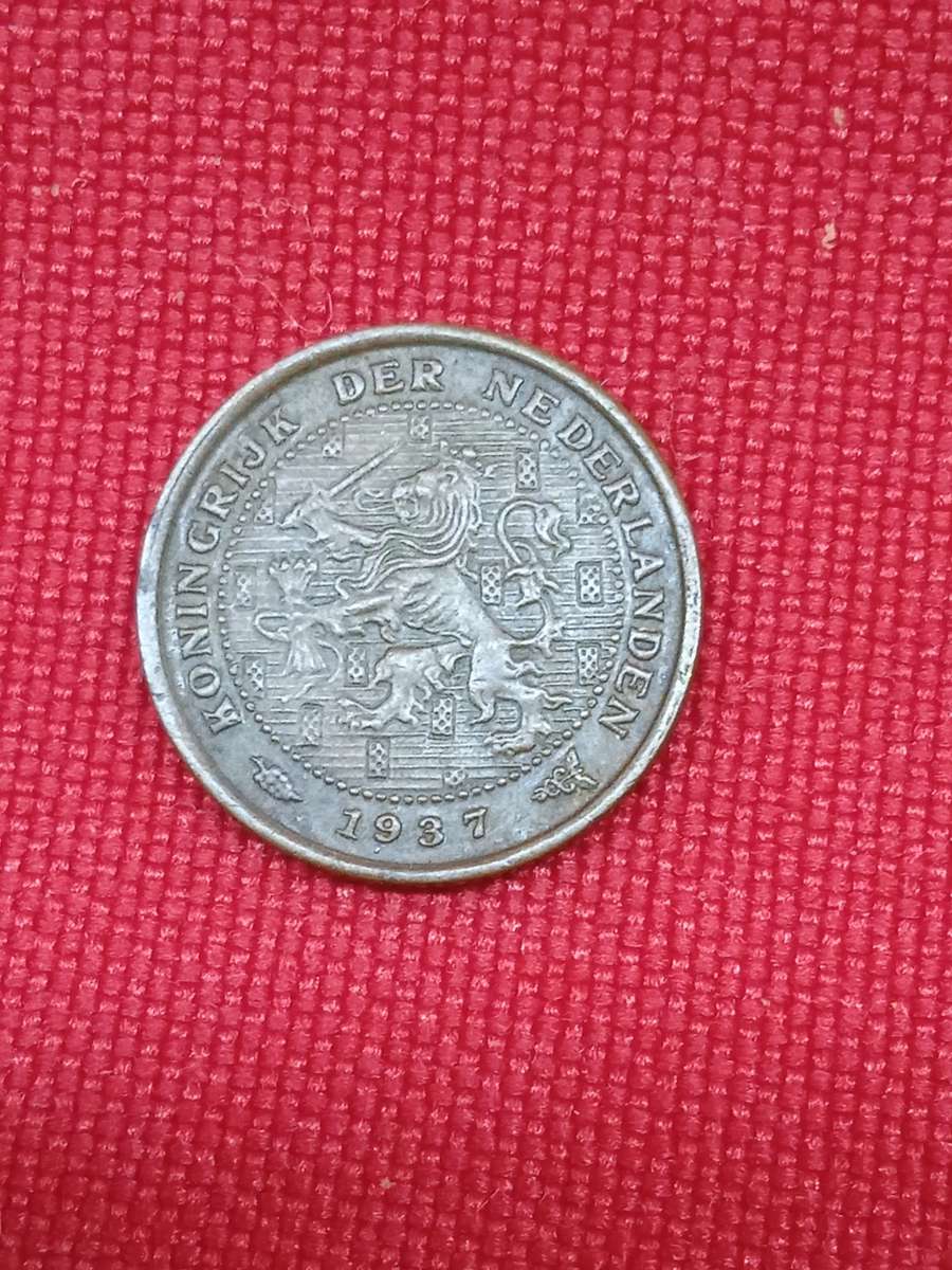 1937 NETHERLANDS HALF CENT