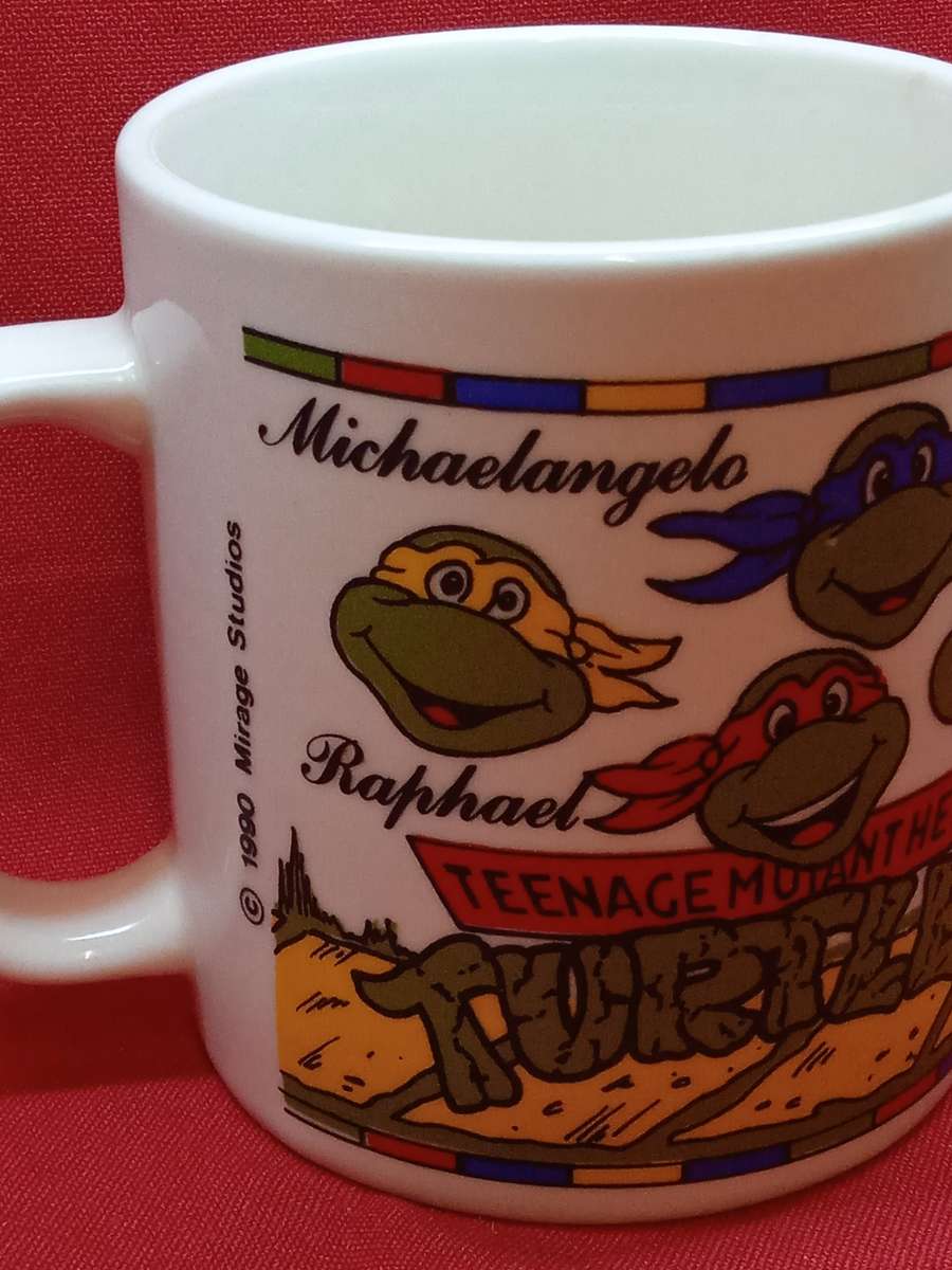 1990 MIRAGE STUDIOS T.M.N.T COFFEE MUG