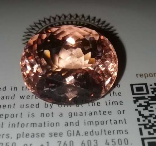 22.26Ct Morganite ( GIA certified )