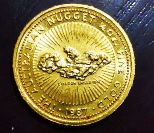1987 AUSTRALIAN $25 GOLD NUGGET COIN