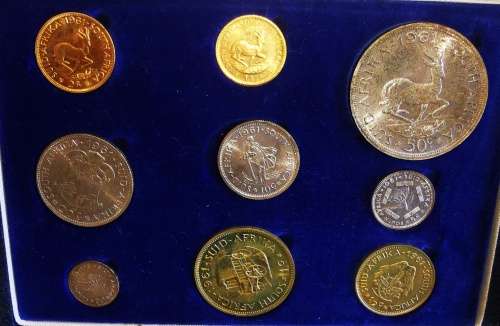 1961 Long proof set (Full set ! Gold coins included !)