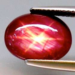 8.55CT NATURAL UNHEATED RUBY Scarlet Red, 6-Ray Star [RetailValue:R20'386.00]