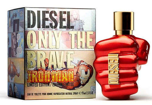 Diesel Only The Brave Iron Man, Fragrance for Men, Size: 75 ml EDT