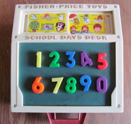 Vintage Fisher Price School Days Desk