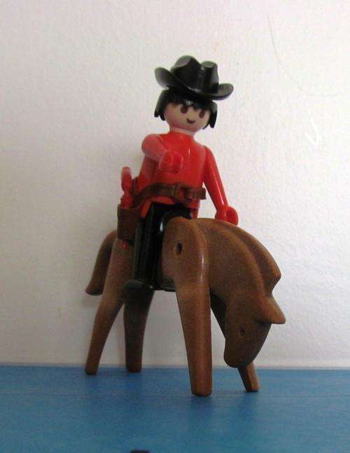 Playmobil Vintage Cowboy + Horse