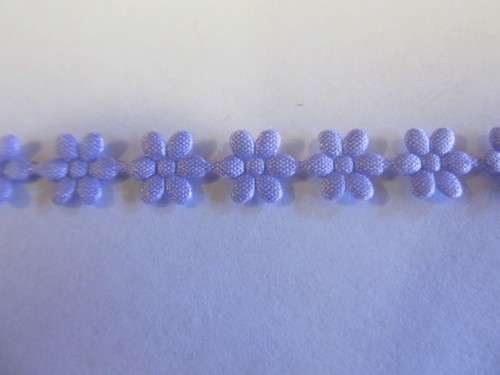 Fabric Embellishments Flower Purple 8mm 10pc