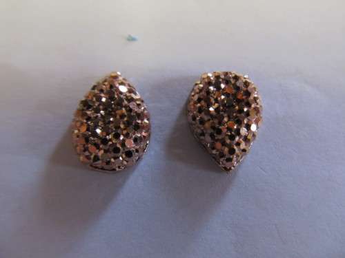 Embellishments Plastic Teardrop Copper 14mm
