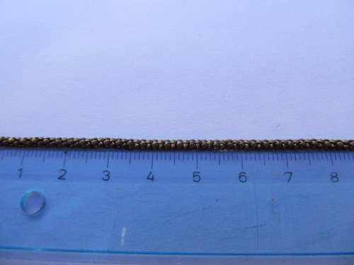 Beading And Jewellery Making, Snake Chain, Bronze, 3mm, 1 Meter