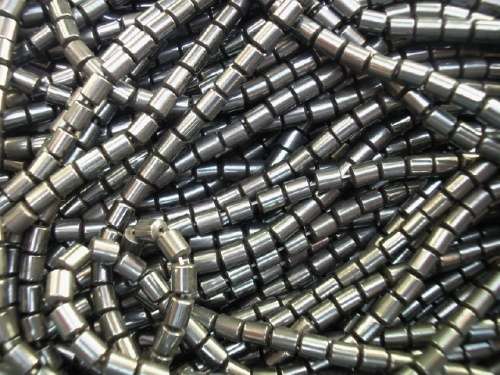 Hematite Beads, 4mm, ±80pc