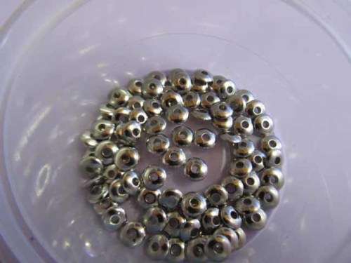 Findings Spacers Nickel Disc Acrylic 6mm x 2mm