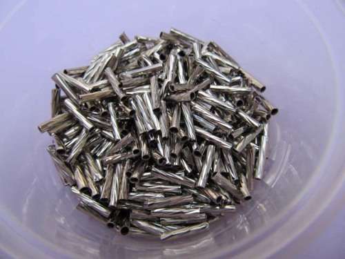 Findings Spacers Tube Metal Nickel 10mm x 2mm ±20pc