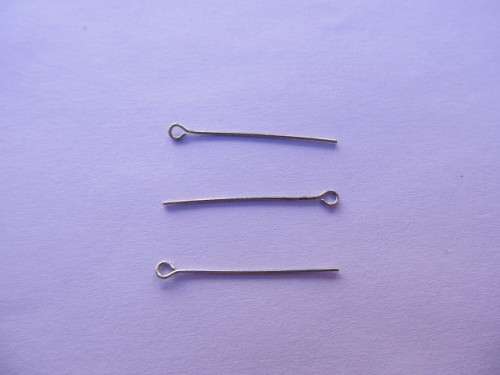 Metal Eyepin Nickel Coloured