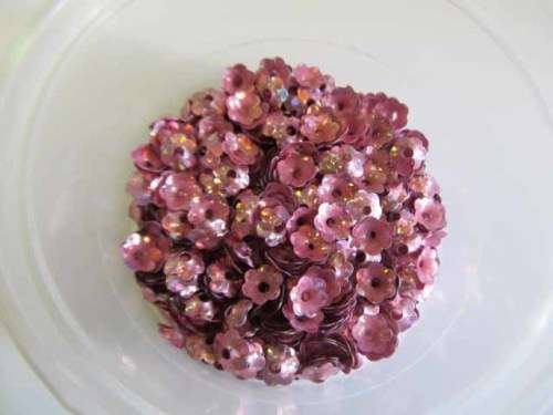 Beadcaps, Coloured, Pink, 6mm, ±300pc