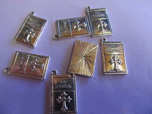 Charms, Metal, Nickel, 23mm, 2pc