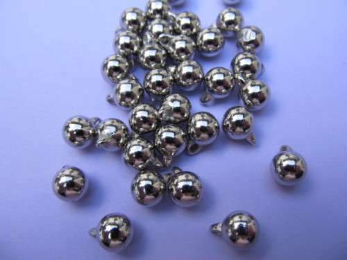Charms, Acrylic, Nickel, Ball, 11mm, 8pc