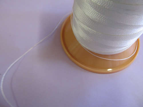 Stringing Material Pearl Cord White 1 Meter 1pc