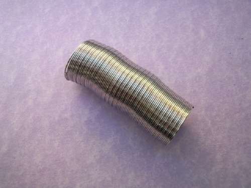 Stringing Material Memory Wire Nickel Ring 20mm ±62 Coils 1pc